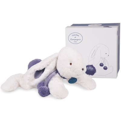 Peluche lapin pompon lavande (50 cm)