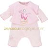 Ensemble grenouill�re et cardigan cache-coeur Aquarelle rose