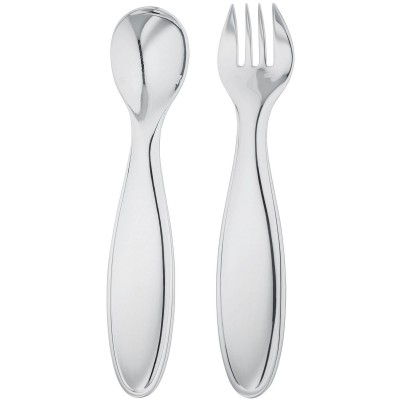 Coffret couverts 2 pi�ces b�b� Mistral (m�tal argent�) par Ercuis