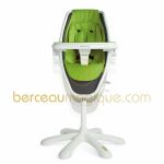 Chaise haute Loop assise verte / ch�ssis blanc - Mamas and Papas