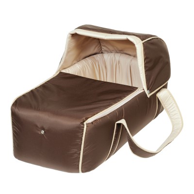 Couffin souple chocolat et beige par Tin�o