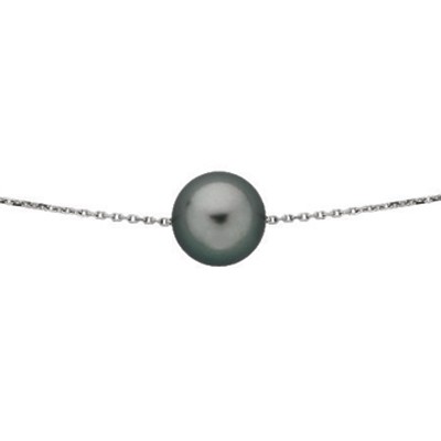Collier Ma perle de Tahiti (or blanc 750�) par Berceau magique bijoux