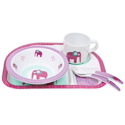 Coffret repas wildlife éléphant (5 pièces)