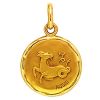 M�daille cachet capricorne (or jaune)