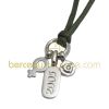 Pendentif Pogo pierre pr�cieuse (fille) (Or blanc)