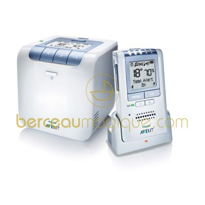 Ecoute-b�b� DECT et parle-b�b� multifonctions (berceuses, temp�rature, taux d'humidit�)   par  Philips AVENT