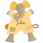Doudou attache t�tine �l�phant personnalisable Les Loustics - Moulin Roty