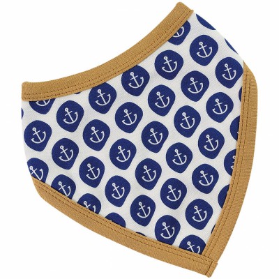 Bavoir bandana réversible nautical