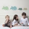 Stickers Famille Triceratops
