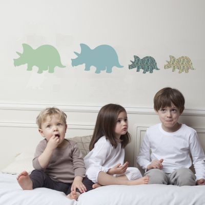 Stickers Famille Triceratops par Art for Kids