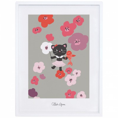 Poster encadré flowers forever by chloe lefeuvre (30 x 40 cm)