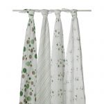 Lot de 4 maxi-langes Pois vert - Aden + Anais
