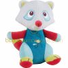 Peluche velours raton laveur Un monde de couleurs
