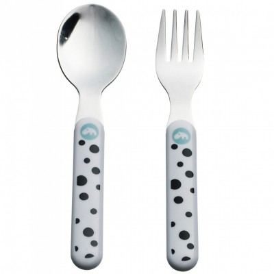 Set de couverts dots bleu