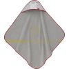 Cape de bain personnalisable Pretty gris