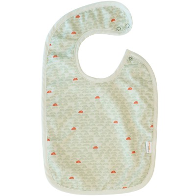 Bavoir pebble green
