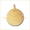 Grande M�daille Comme des Coeurs dans l'eau (or jaune)