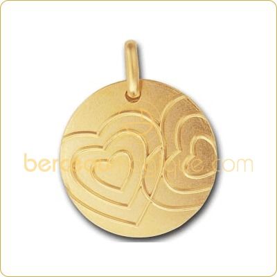 Grande M�daille Comme des Coeurs dans l'eau (or jaune) par La Monnaie de Paris