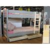 Lit superpos� indissociable Dominique finitions : brut / naturel vernis / banc pastel