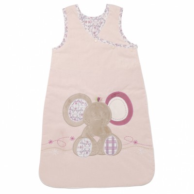 Gigoteuse en coton rose Kali, Nina et Kenza (70 cm) par Noukie's