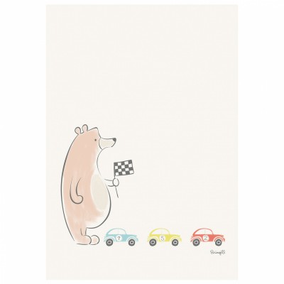 Poster mini cars playtime by briagell perret (30 x 40 cm)