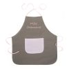 Tablier ''P'tite charmeuse'' taupe et rose