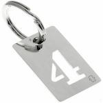 Porte-cl�s Lucky Number (argent massif) - Loupidou