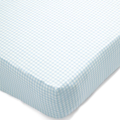 Lot de 2 draps housses bleu ciel (70 x 140 cm)