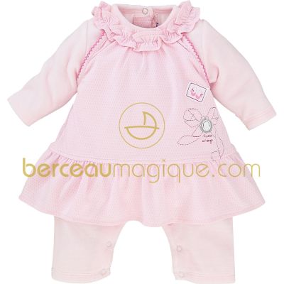 Combirobe Aquarelle rose (naissance au 6 mois) par Sucre d'orge
