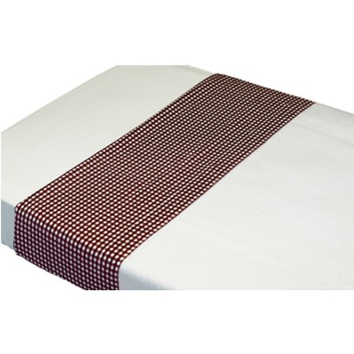 Drap de lit vichy chocolat (100 x 80 cm)