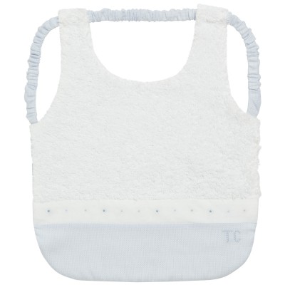 Bavoir tendresse bleu ciel