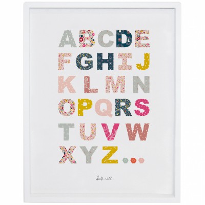 Poster encadré floral abc secret garden by susan driscoll (30 x 40 cm)