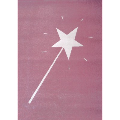 Tapis baguette magique rose (120 x 170 cm)