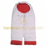 Combizip blanc et rouge - Red Castle