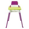 Chaise haute Seaty blanc, prune, vert