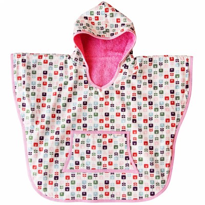 Poncho floral (2-4 ans)