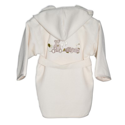 Peignoir � capuche Nounours (4 ans) par La maison des abeilles
