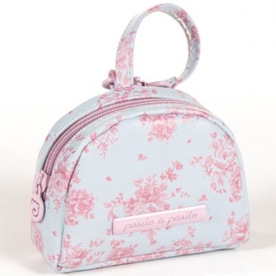 Range sucette simili-cuir fleurs english rose