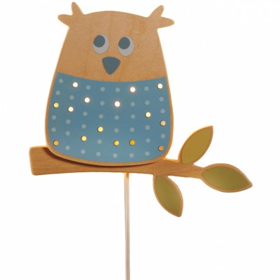 Veilleuse murale hibou des bois