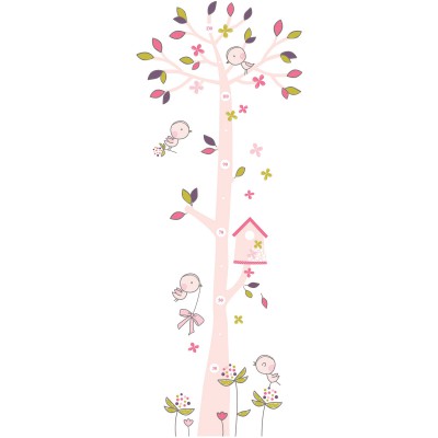 Toise adhésive l'arbre aux oiseaux by elisa m.