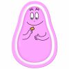 Assiette en forme Barbapapa