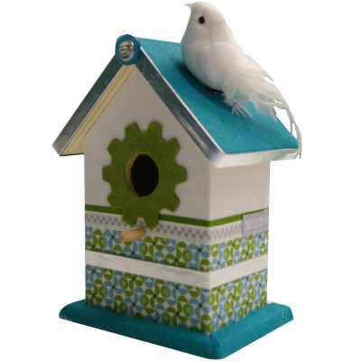 Cabane à oiseaux robotic (12,5 x 9 x 26 cm)