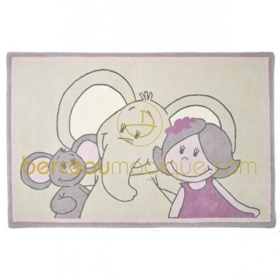 Tapis b�b� laine Kali,Nina et Kenza (110 x 170 cm) par Noukie's
