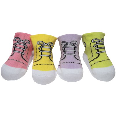 Bo�te 4 paires de chaussettes Baskets fille (0-12 mois) par BB & Co