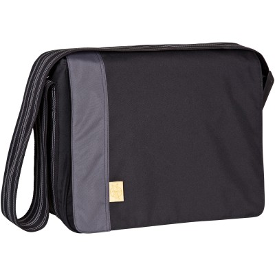 Sac à langer bandoulière à rabat casual solid noir