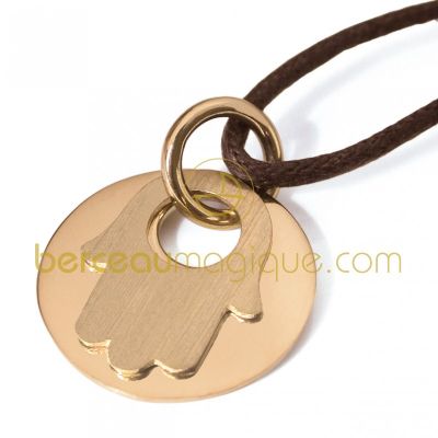 Pendentif Believe Main de Fatma (Or jaune) par Mikado