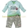 Ensemble T-shirt effet superposition et pantalon Mini nature