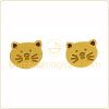 Boucles d'oreilles chat (Or jaune)