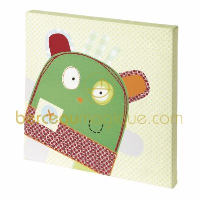 Tableau Monstre vert Gingerbread (30 x 30 cm) par Mamas and Papas