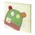 Tableau Monstre vert Gingerbread (30 x 30 cm)